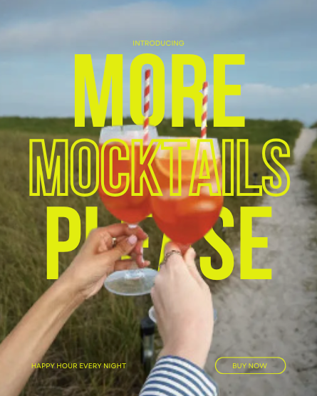 mocktail and cocktail brand shoot marketing