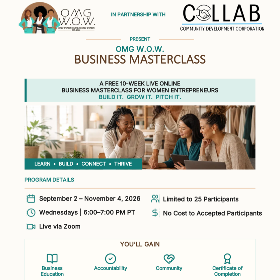 Building A Successful Business 10-Week Women’s Masterclass (virtual)
