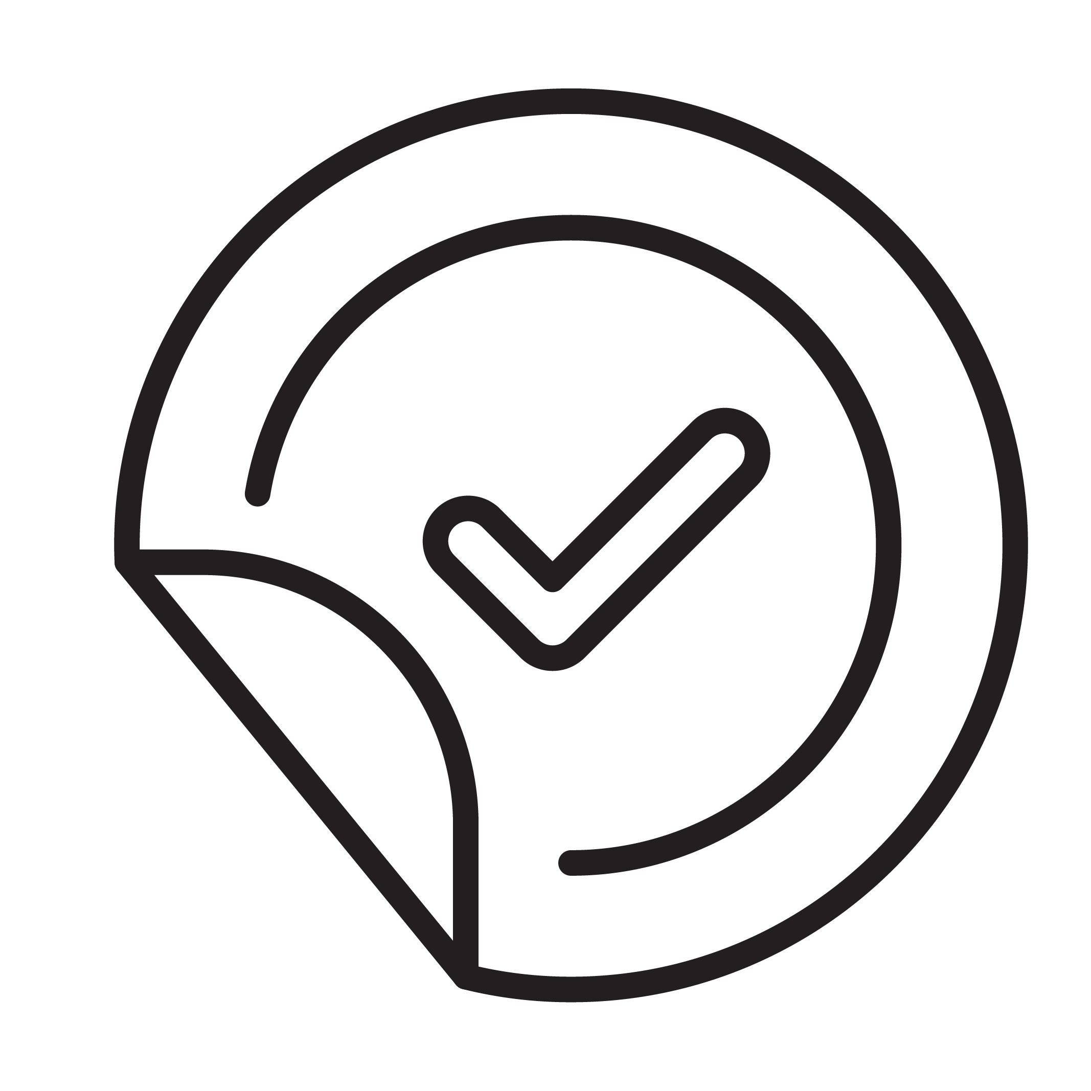 Icon of a map with a checkmark inside, indicating location or completion.