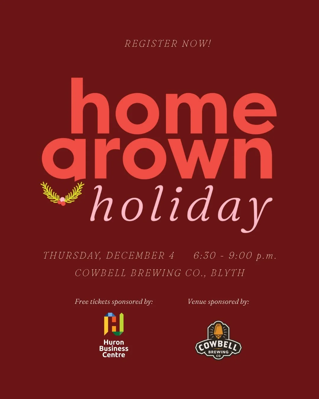 ❄ HOMEGROWN HOLIDAY ❄

This end-of-year celebration has been a year in the making, after planning a similar event last fall, and then cancelling it the morning of due to snow. Tears were shed.

Homegrown Holiday brings all the good vibes from the sig