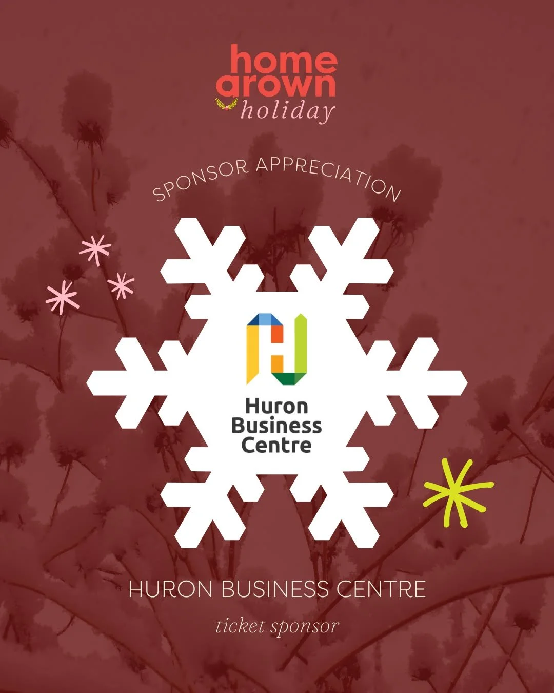 ❁ SPONSOR SPOTLIGHT ❁

A huge thank you to Huron Business Centre (@huroncountyecdev ), Homegrown&rsquo;s lead partner and supporter of this initiative from the start. Their sponsorship meant Homegrown Holiday is free to attend!

As one of 54 Small Bu