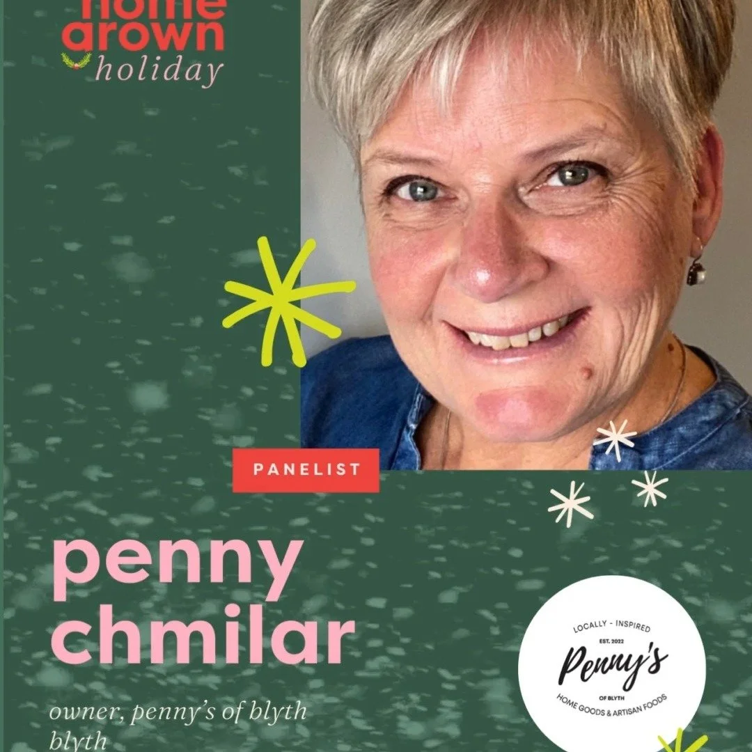 ✿ PANELIST PROFILE ✿

Meet Penny Chmilar, owner of Penny&rsquo;s of Blyth (@pennysofblyth ). 

A lifelong entrepreneur and people‑first retailer, she&rsquo;s built a welcoming shop that spotlights Huron County makers and puts money back into local po