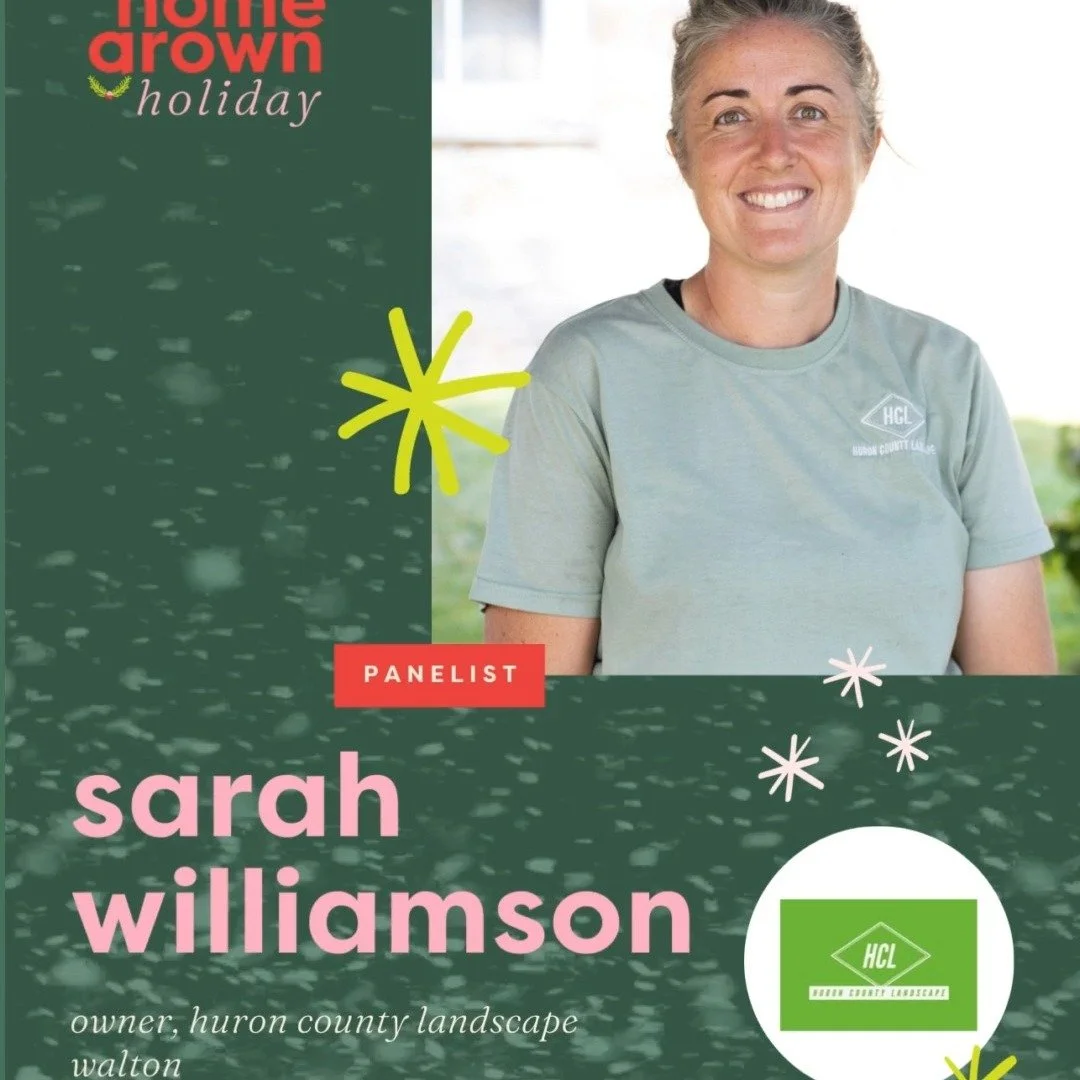 ✿ PANELIST PROFILE ✿

Meet Sarah Williamson of Huron County Landscape (@huron_county_landscape_ ) in Walton, a practical creative who can turn an overgrown yard into a space you actually use.

From the first walk‑through to the final sweep, Sarah bri