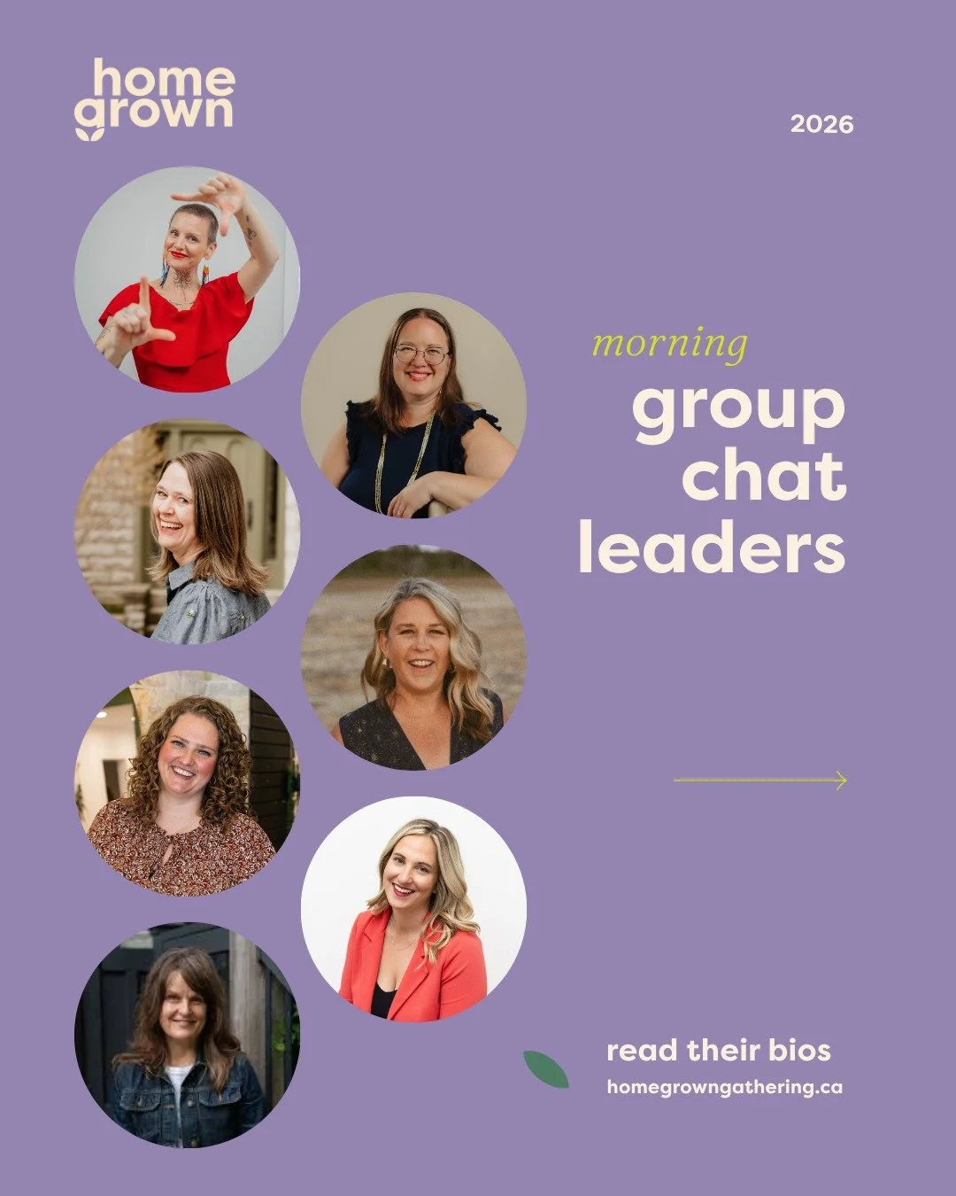 An incredible 58 speaker applied to speak at this year's event. With just 22 spots available, it was PAINFUL 😭 to make selections. Every woman at Homegrown deserves the opportunity to share their story.

This year's speaker lineup has such a beautif