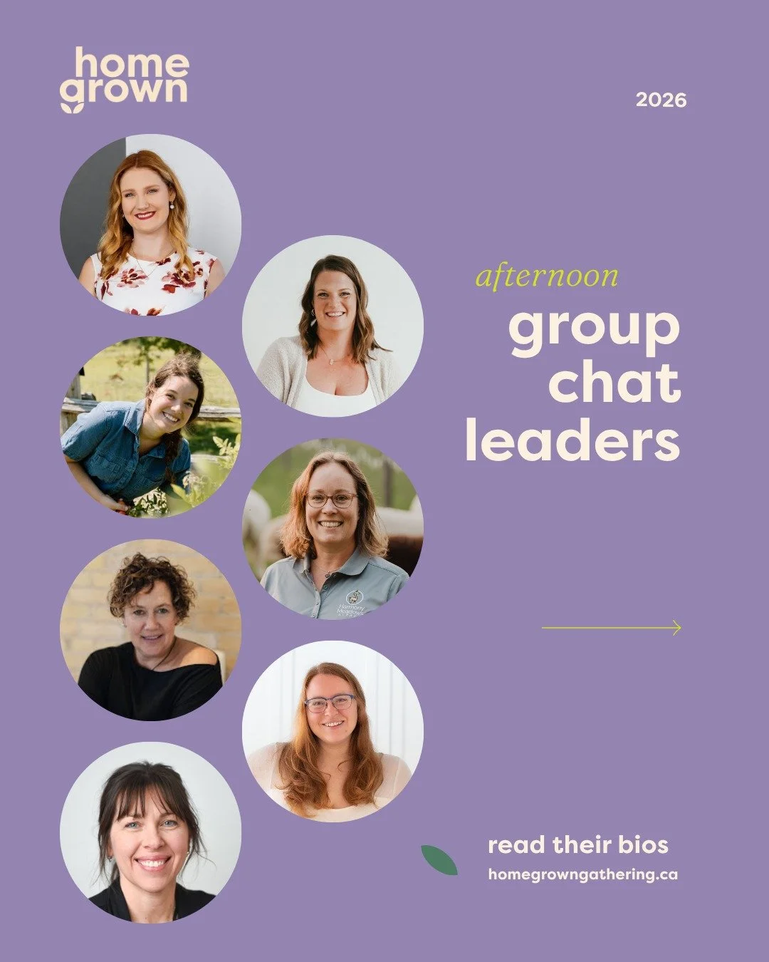 An incredible 58 speaker applied to speak at this year's event. With just 22 spots available, it was PAINFUL 😭 to make selections. Every woman at Homegrown deserves the opportunity to share their story.

This year's speaker lineup has such a beautif