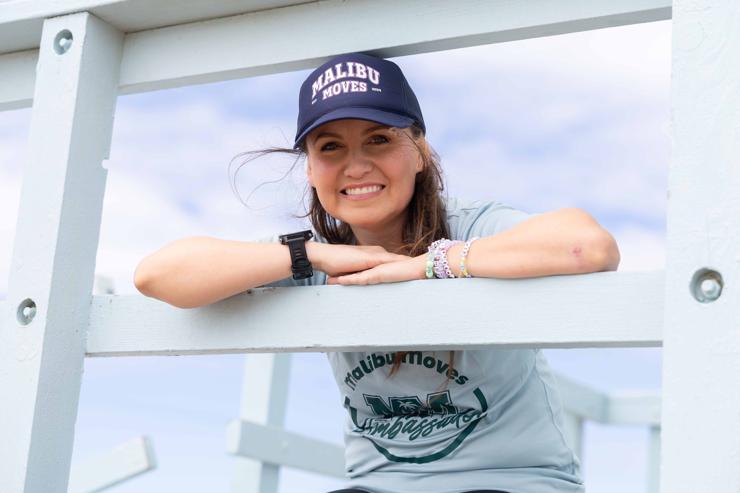 Marce is excited to run the Malibu Moves half marathon with all the runners