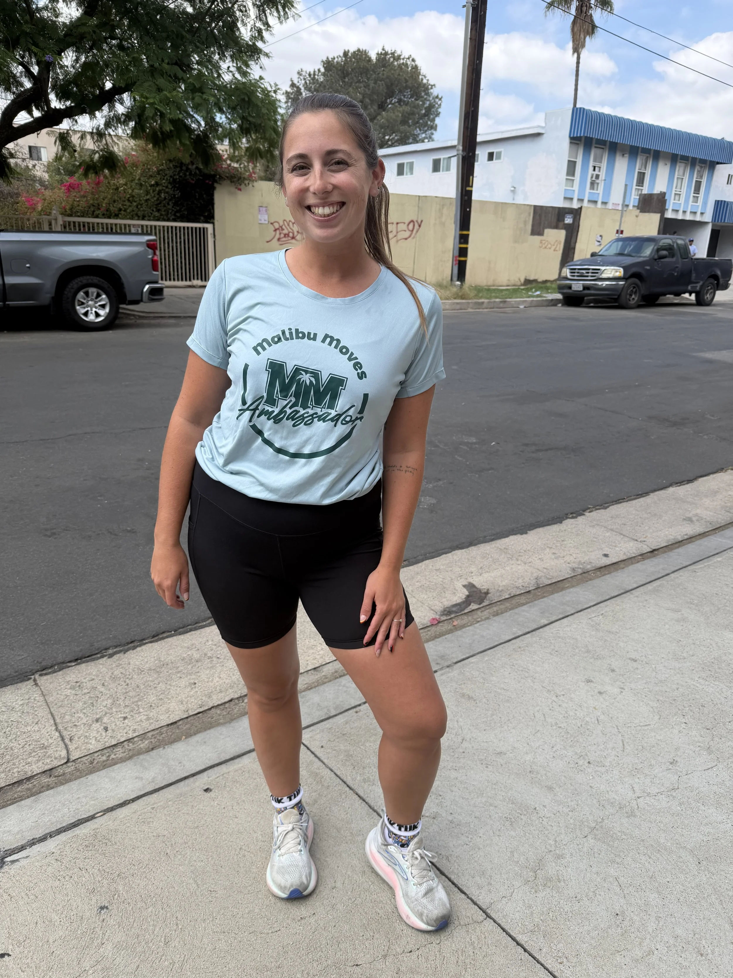 Mandy is excited to run the Malibu Moves half marathon with all the runners
