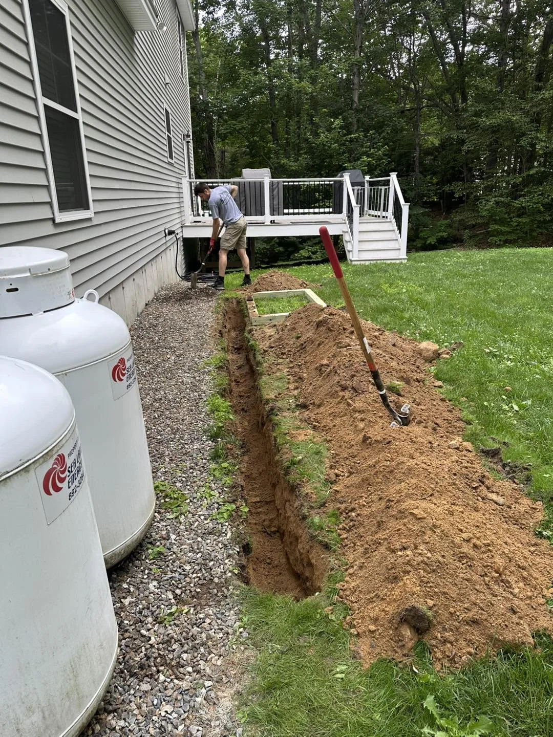 Digging for a new generator Generac install Peak Electric Windham Maine.jpg