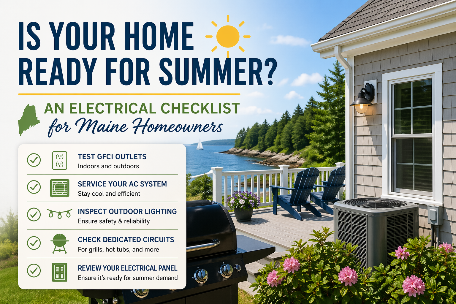 Is Your Home Ready for Summer? An Electrical Checklist for Maine Homeowners