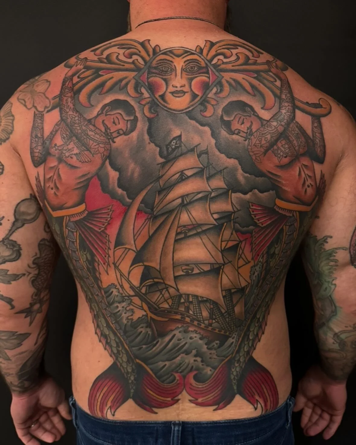 A collection of dynamic back pieces by @laurent_trelaun 
Book your big work with him below:
☎️ 415-431-2100
📧 bhtattoosf@gmail.com
🛜 blackhearttattoosf.com
🖤 177 Valencia St, San Francisco
