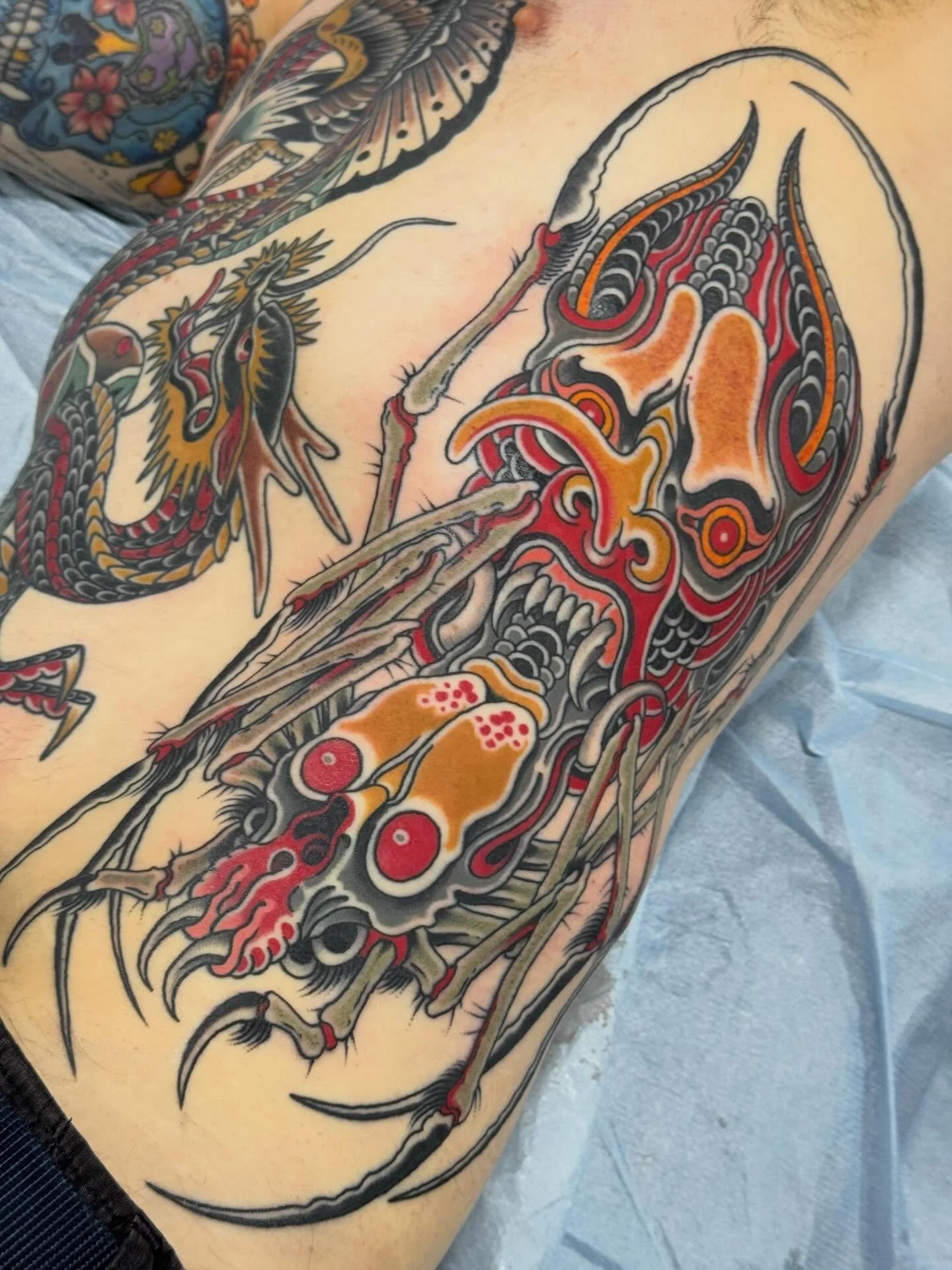 A few of hell&rsquo;s locals by @dereknoble36 

Black Heart Tattoo, San Francisco

Derek is in the shop Thursday - Saturday &amp; Monday 

Email :funobes@yahoo.com to book.