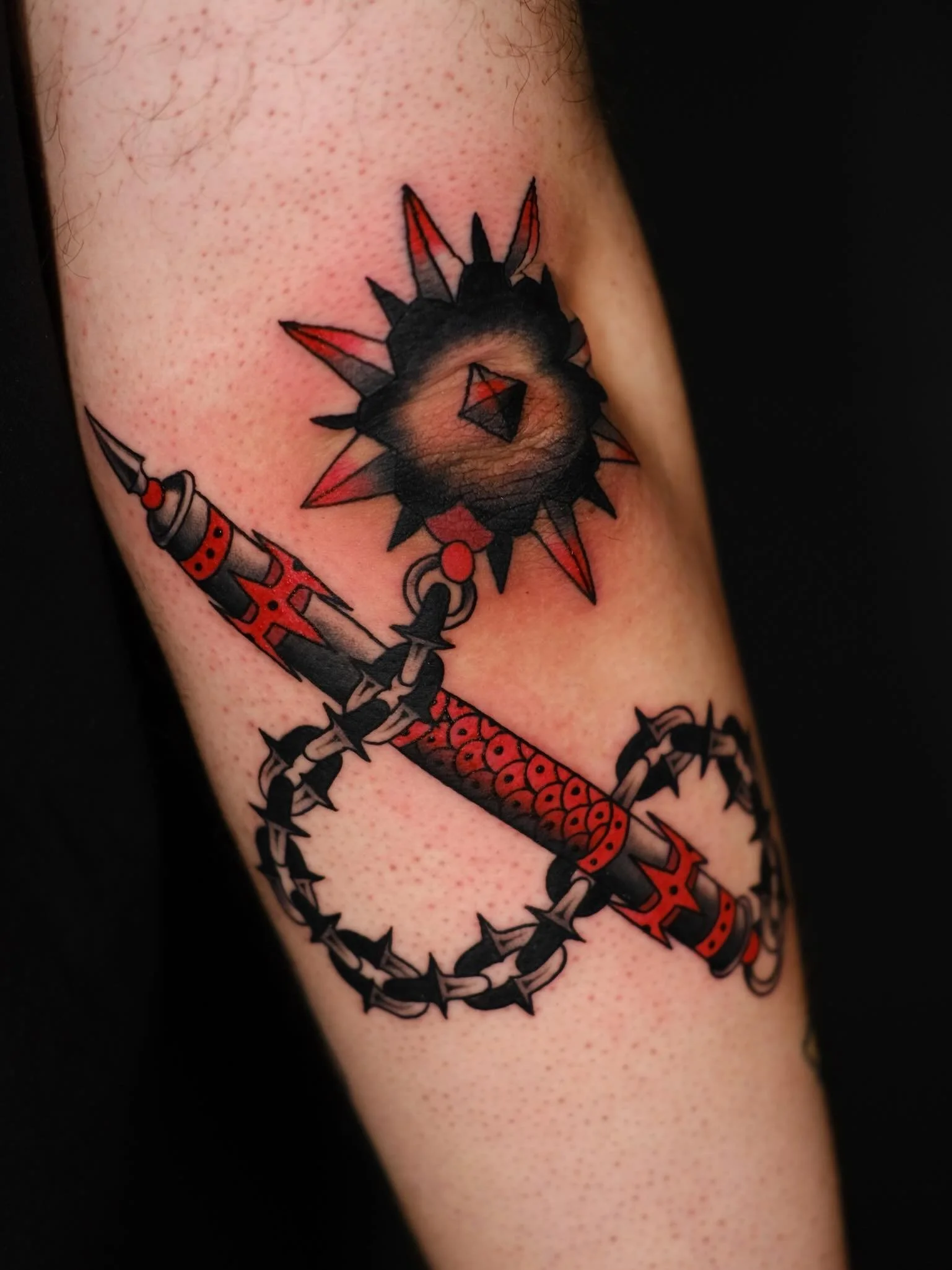 Color Tattoos by @handoftheforge 
Swipe to the end for a v cool dude. 

Black Heart Tattoo, Mission District, SF

Caroline is in the shop Sundays - Wednesdays and works by appointment and accepts walk-ins! 

Link in bio to book ahead.