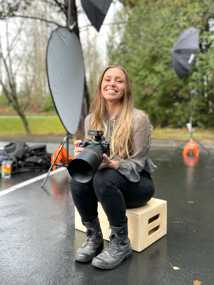 Diana smiling at the camera