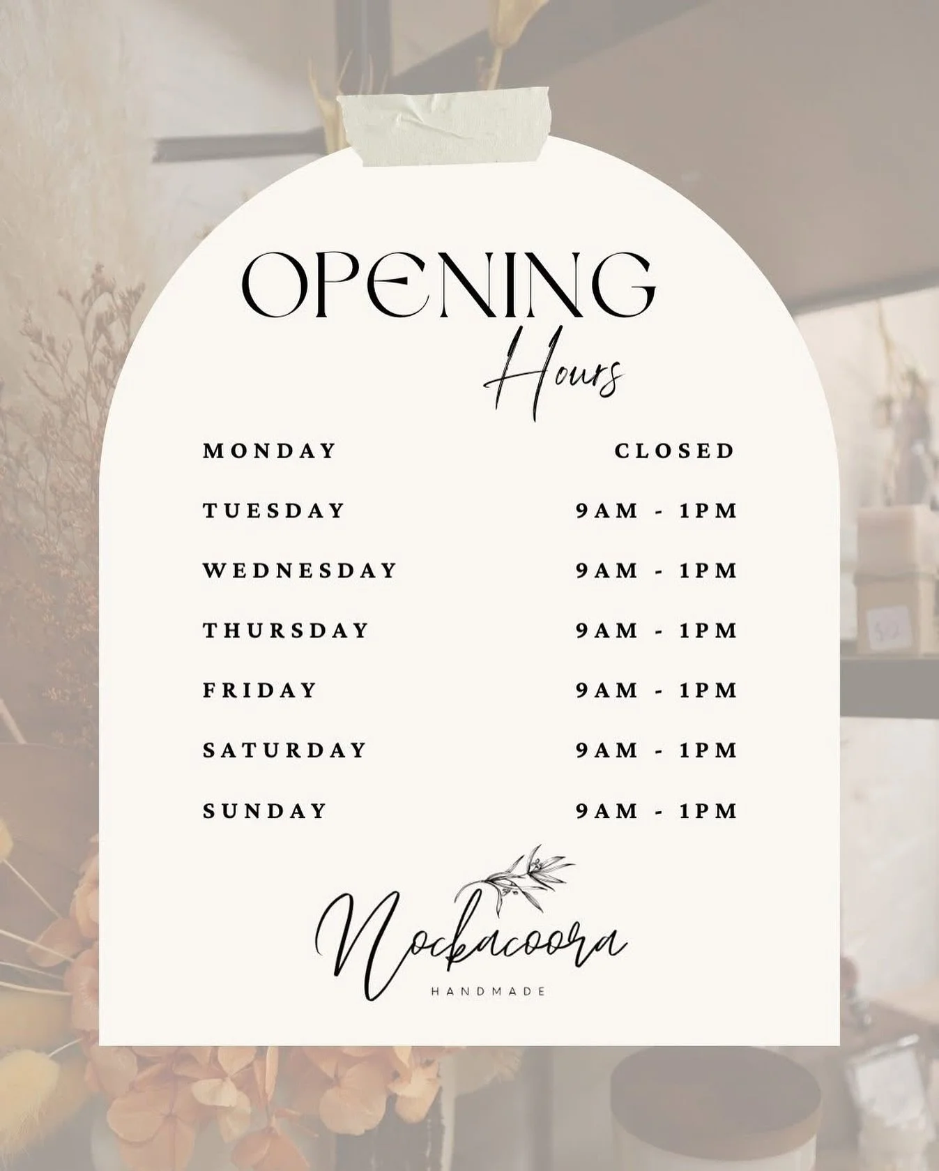 𝑶𝒑𝒆𝒏𝒊𝒏𝒈 𝑯𝒐𝒖𝒓𝒔

We&rsquo;re incredibly thankful for all the love and support since we opened last week - it means the world to us! Just a friendly reminder: we&rsquo;re closed on Mondays, but we&rsquo;ll be back tomorrow. Come by and say h