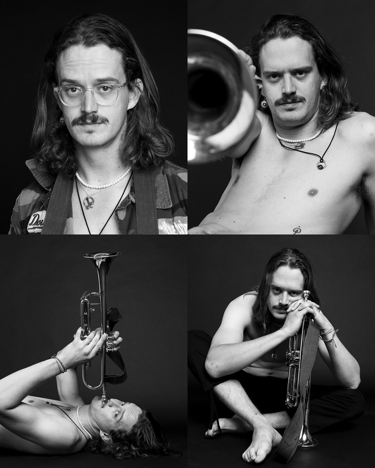 Portraits of @doug_days 

I recently caught up with this extraordinary human over the phone. I&rsquo;m pumped for our next collaboration, coming soon

 #studio #studiophotography #portrait #nycportraitphotographer  #trumpet #music #actorheadshots  #s