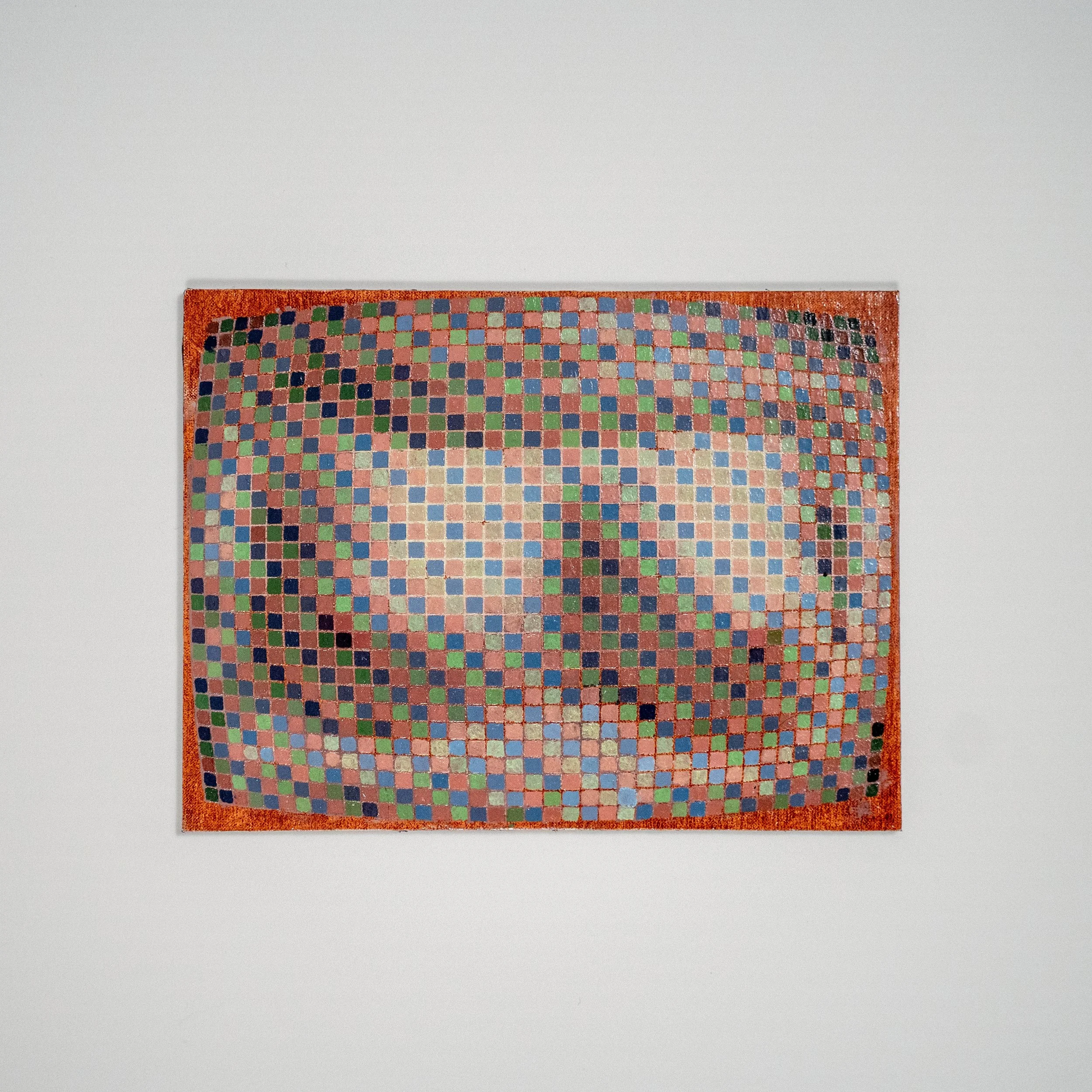 Beauty Revealed Pixelated, oil on linen panel, 8x6"