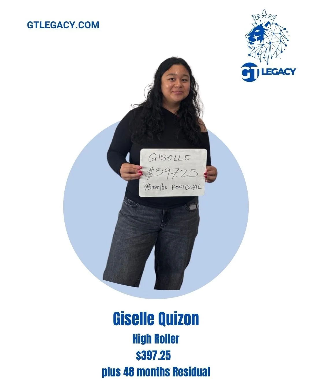 Giselle Quizon 
Earning 397.25 plus 48 months residuals 
If you want to know more about passive income DM us &ldquo;passive&rdquo; and we will show you how