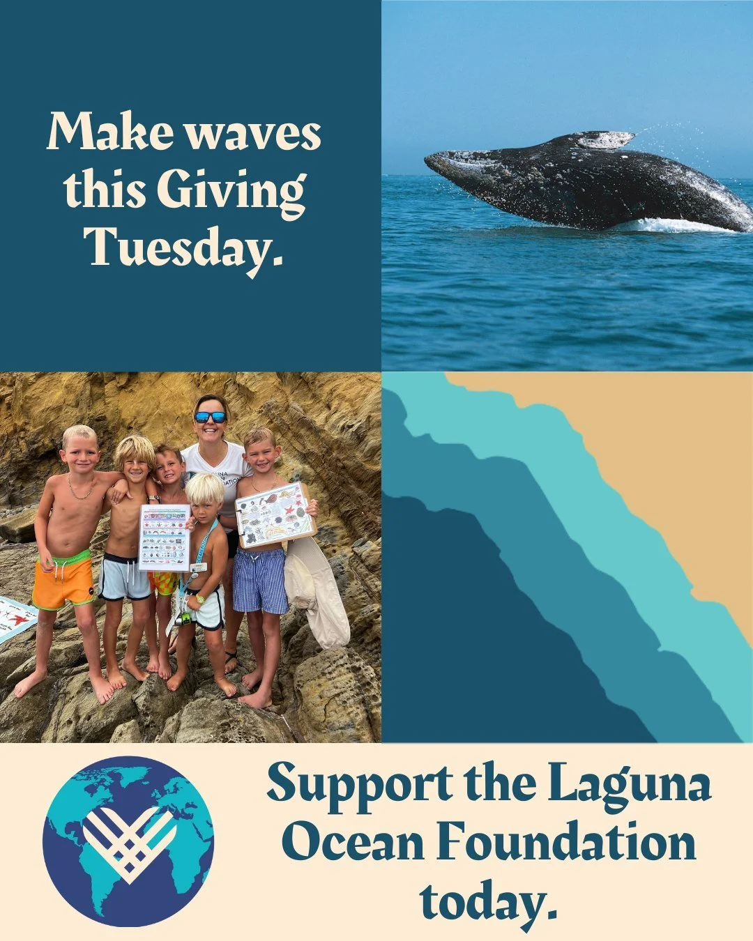 🌊 Make Waves this Giving Tuesday!

When you support Laguna Ocean Foundation today, you&rsquo;re helping us preserve a diverse array of marine habitats. Your donation fuels our education programs, coastal monitoring, and community stewardship efforts