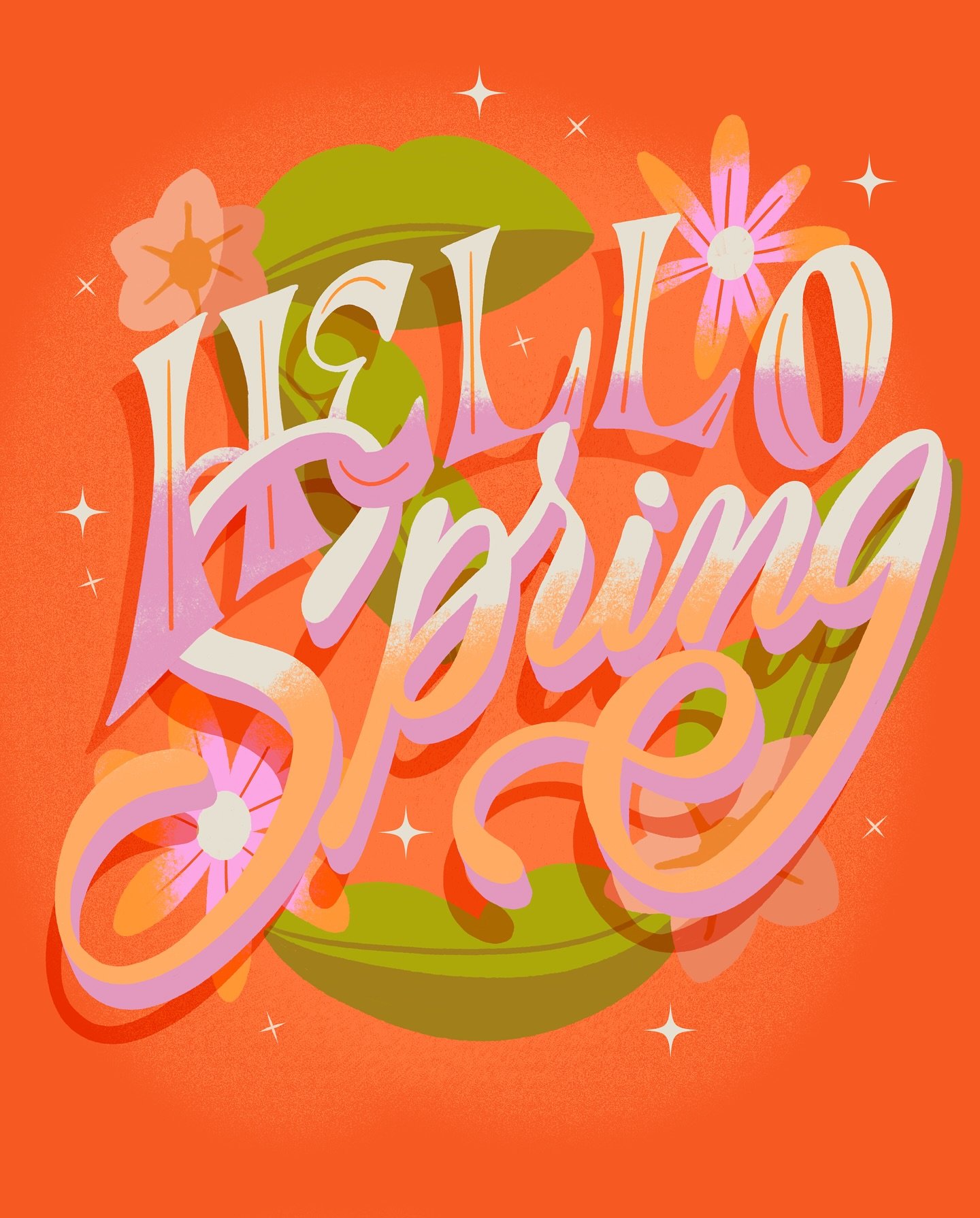 A throwback to a piece I created last year because it&rsquo;s a beautiful day today and I am so thankful for spring! 🌸🌻🌿☀️
.
.
.
.
.
.
#bekagenestudio #centralcoastca #californiasmallbusiness #handdrawntype #goodtype #handlettering #procreateillus