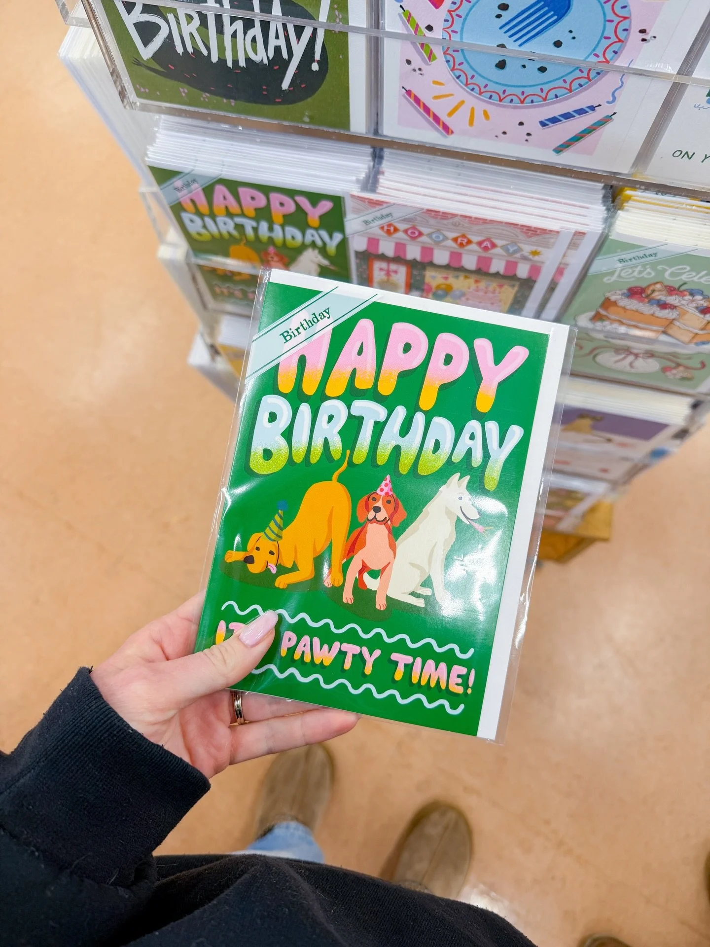 Started 2026 with seeing one of my biggest goals for 2025 in person ✨

Excited to officially announce that two of my greeting cards are in Trader Joe&rsquo;s! 🎉

This was a big goal of mine and it was pretty dang cool to see it at my local store. So