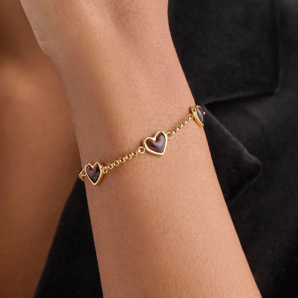 Chocolate_Brown_Multi_Heart_Bracelet_Gold_DETAIL.jpg.webp