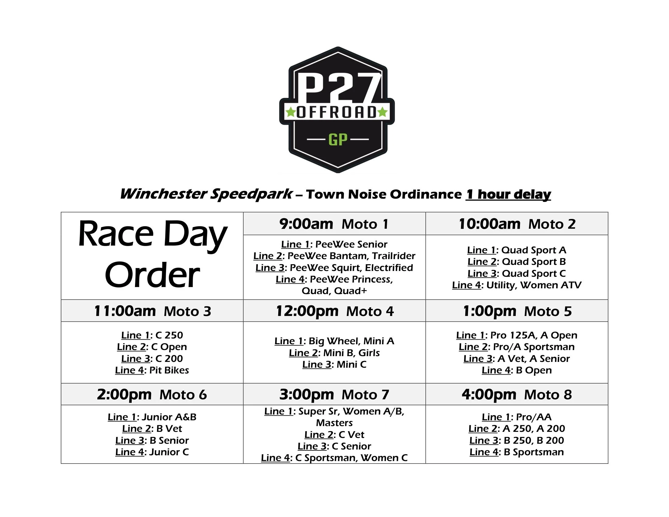 Score Off Road Racing Schedule – VQTZLH