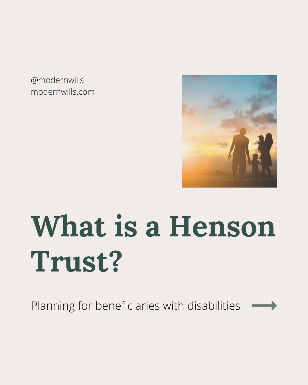 🔐 Demystifying &amp; Unlocking the Power of Henson Trusts in Estate Planning 🔐

Estate planning can seem complex, but it doesn't have to be. Henson trusts a great tool to protect the financial interests of loved ones with disabilities. 

Ready to s