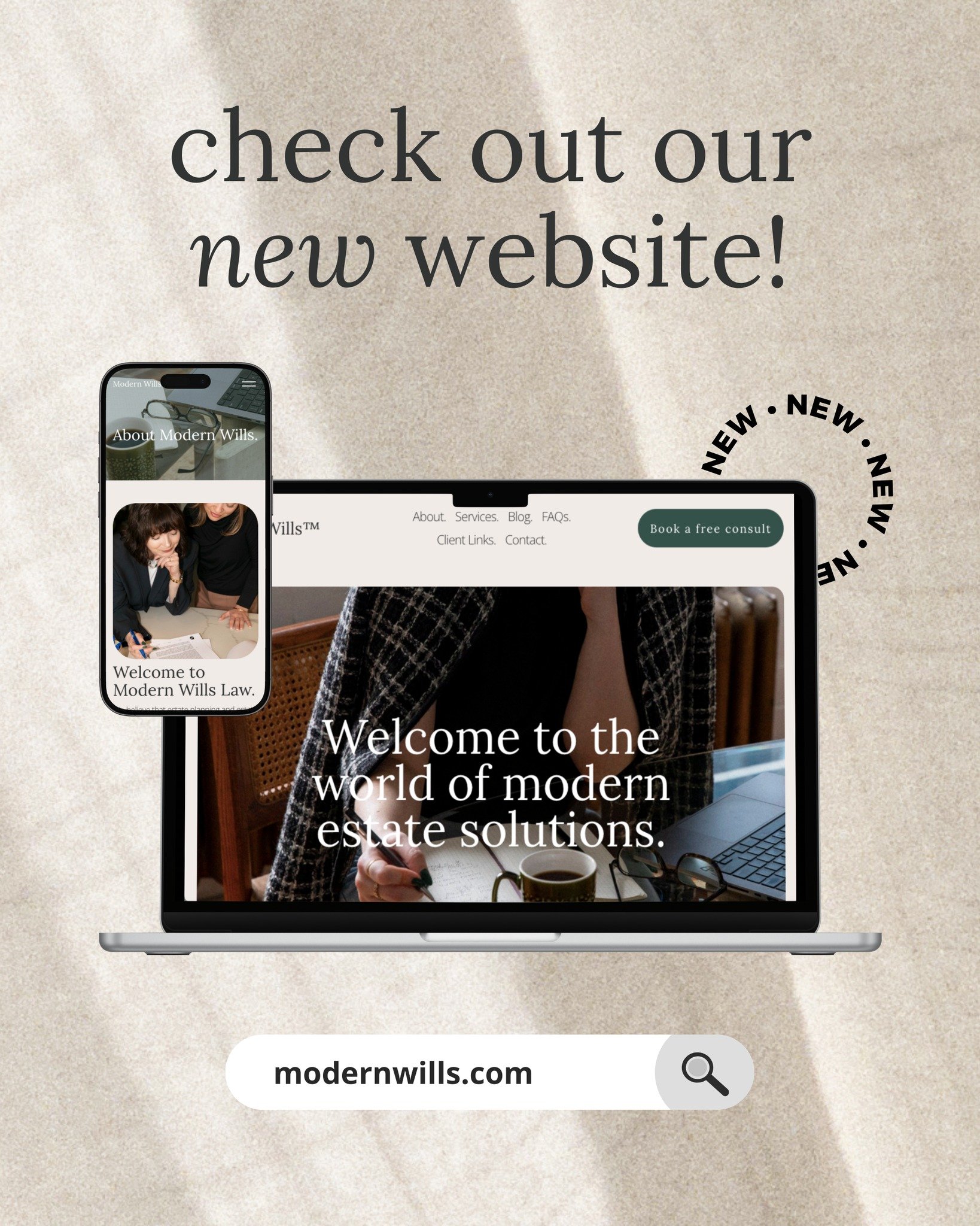 🎉 Exciting News! 🎉 Modern Wills Law has a brand new website! Visit us at modernwills.com to explore our estate planning and probate services. 💼👩&zwj;⚖️ 

Whether you're looking to secure your legacy or navigate the administration of a loved one's