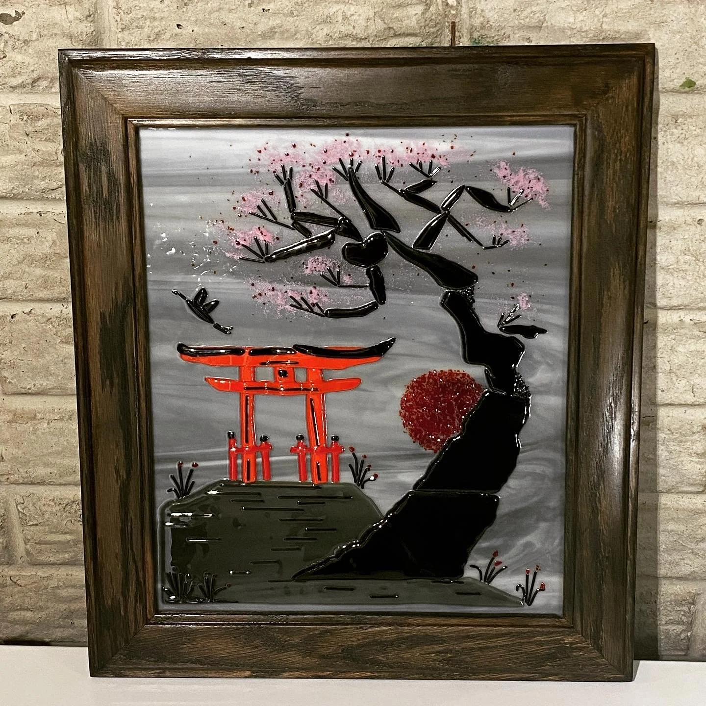 Torii Gate with frame. 16 x 16 $100