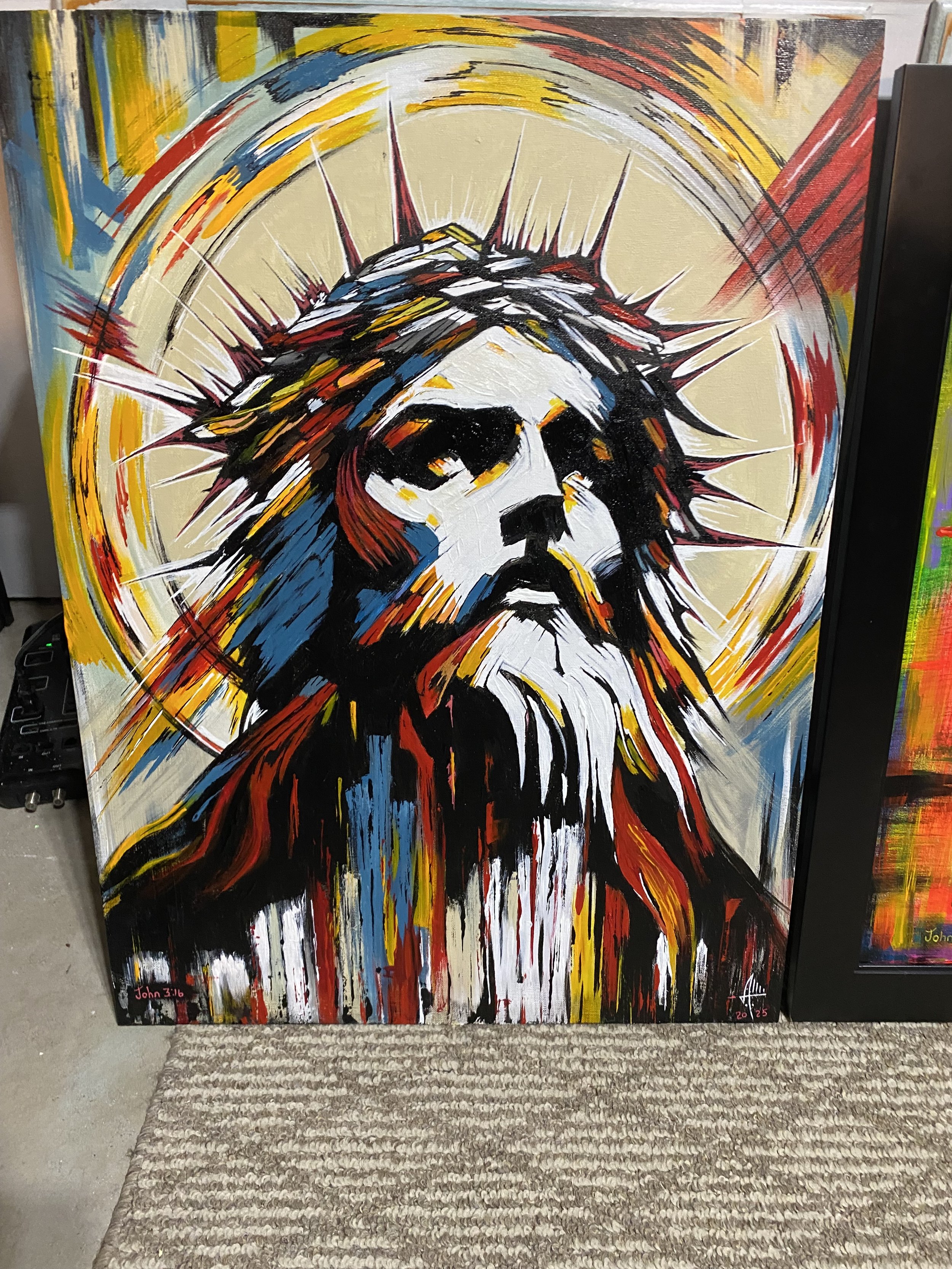 Jesus - SOLD  - Acrylic Painting 
