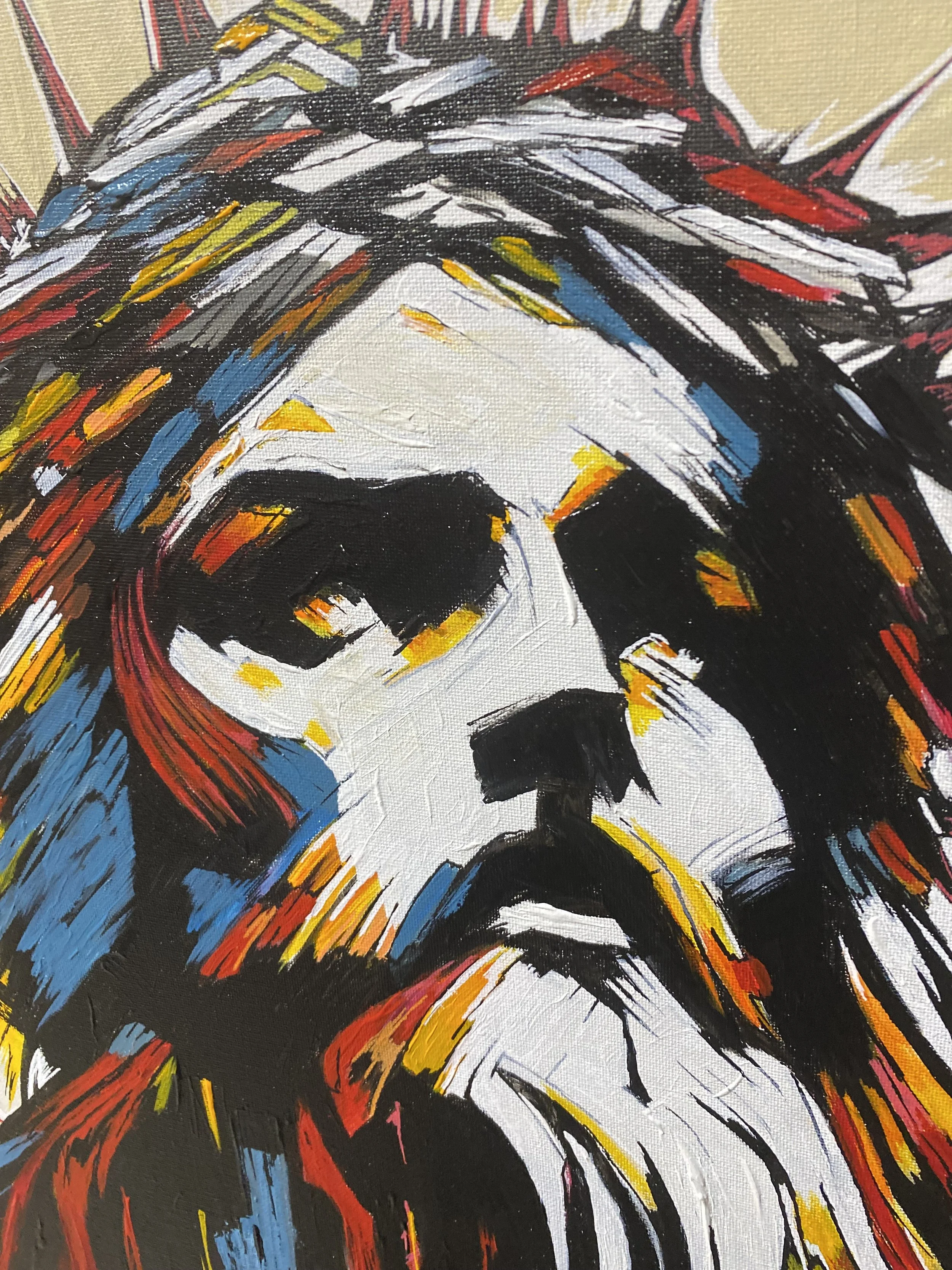 Jesus - SOLD  - Acrylic Painting 