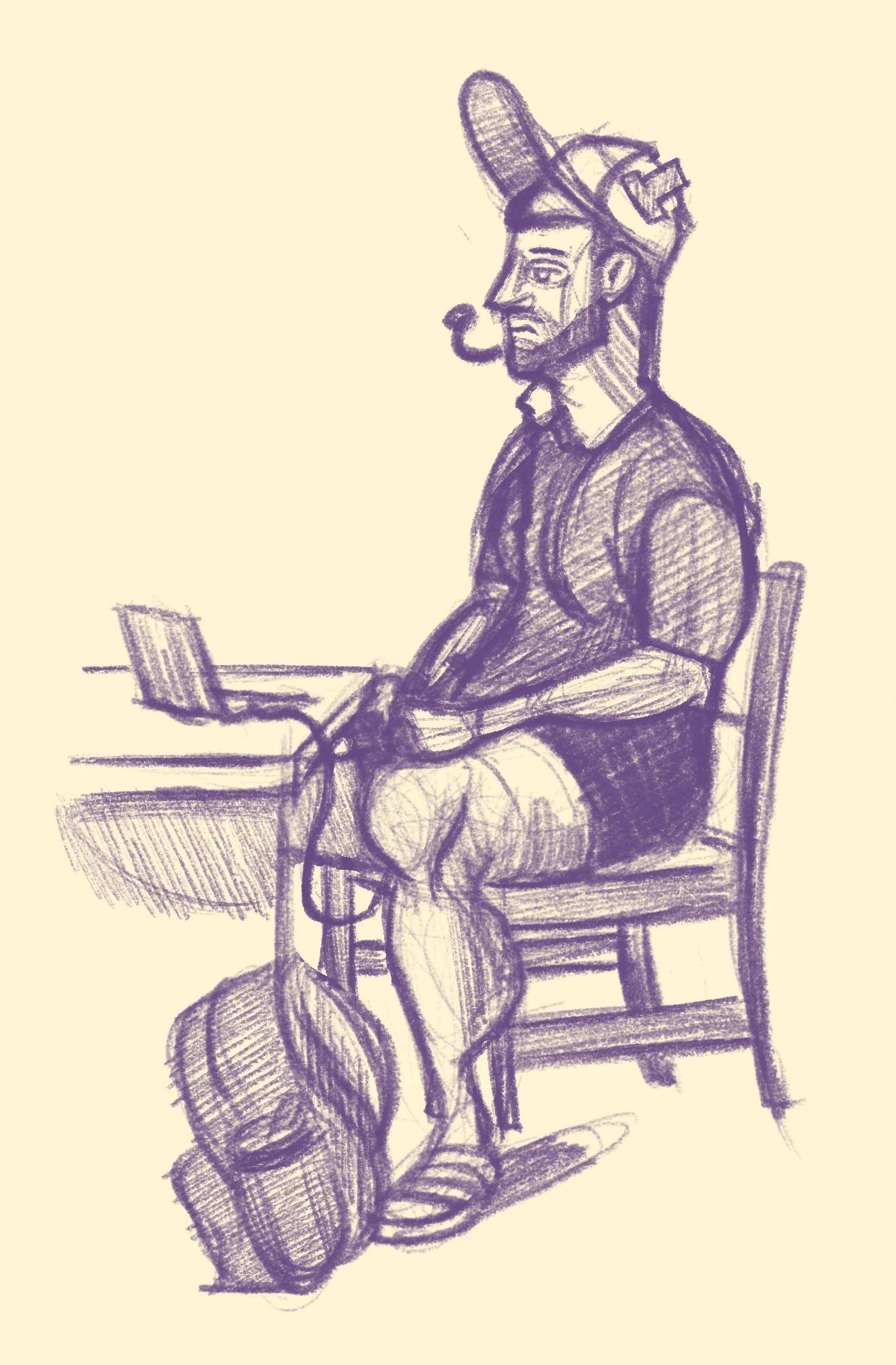 Cafe Sketching