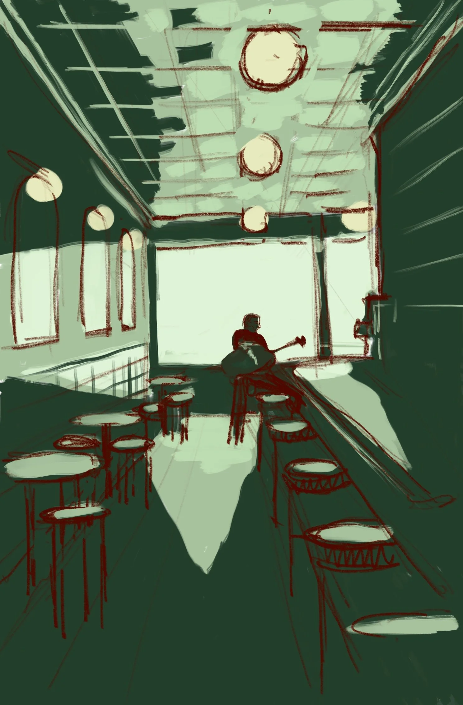 Cafe color study