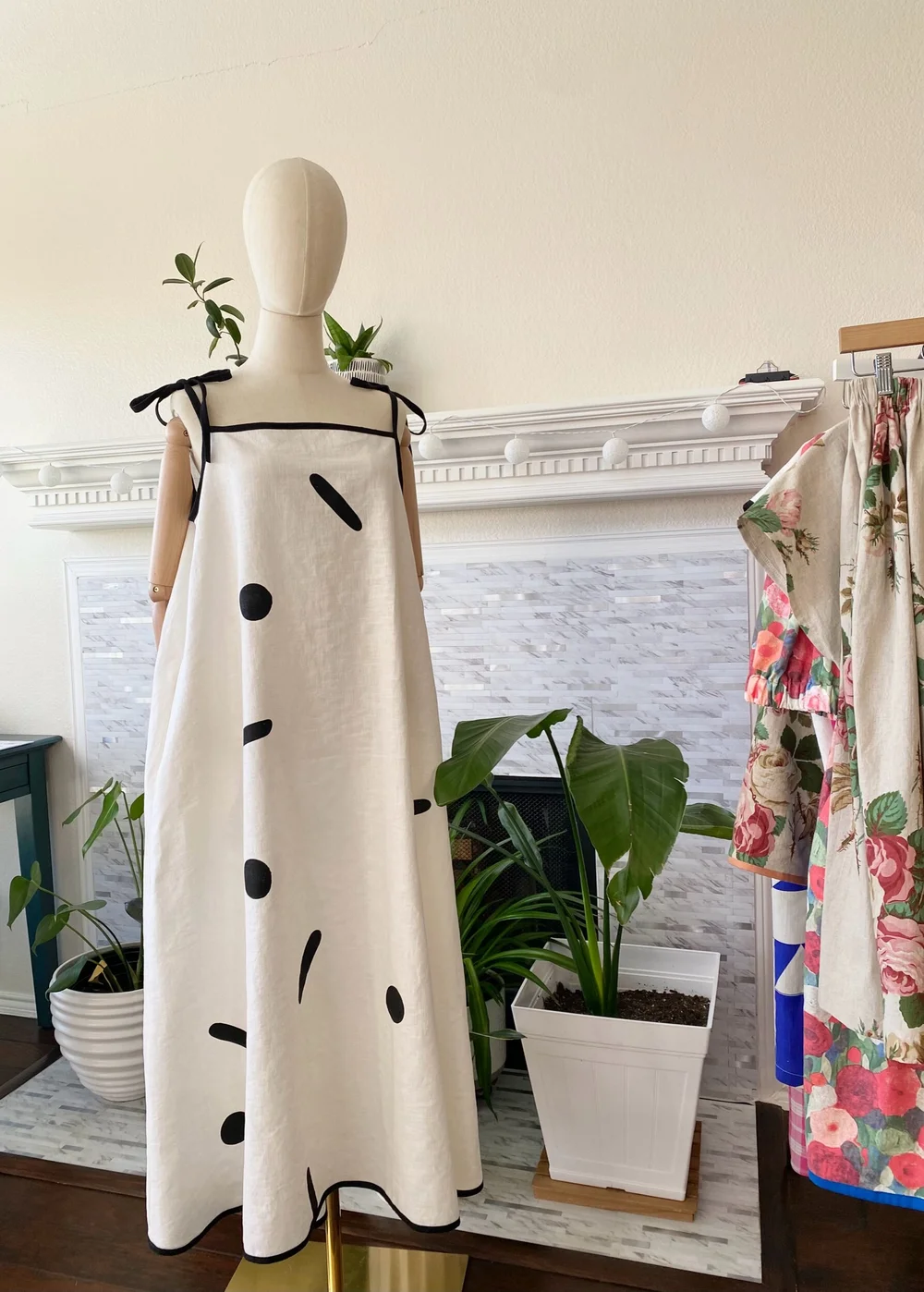 Abstract linen dress  Joolee