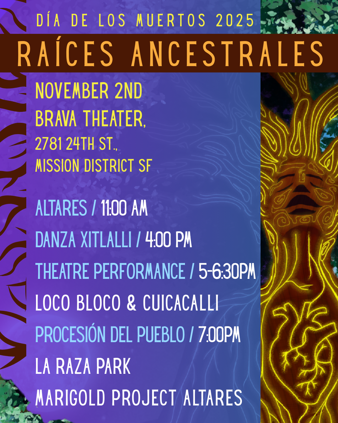 Nov 2: Loco Bloco Presents Día De Los Muertos - Raíces Ancestrales ...