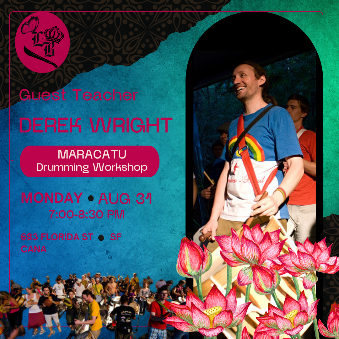 Aug 31: Maracatu Drumming Workshop