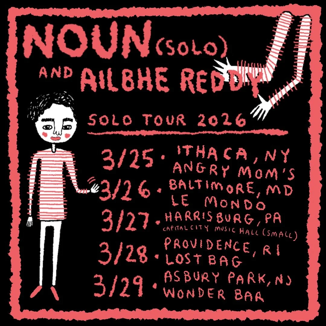 3/28: NOUN [PHL] // AILBHE REDDY [UK] // PRIOR PANIC [SOLO] @ LOST BAG, PROVIDENCE