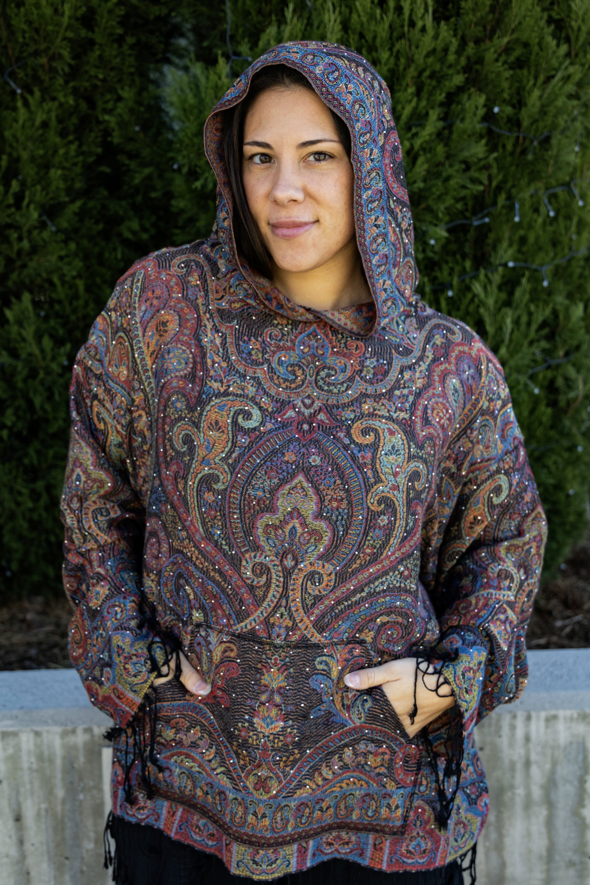 Black Multi-Color Hoodie