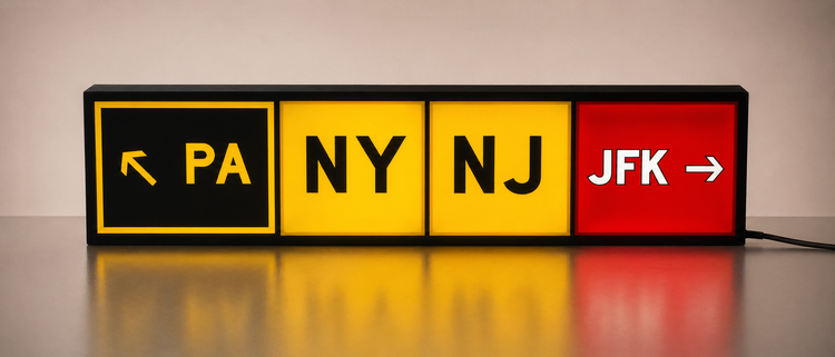 Custom taxiway sign example