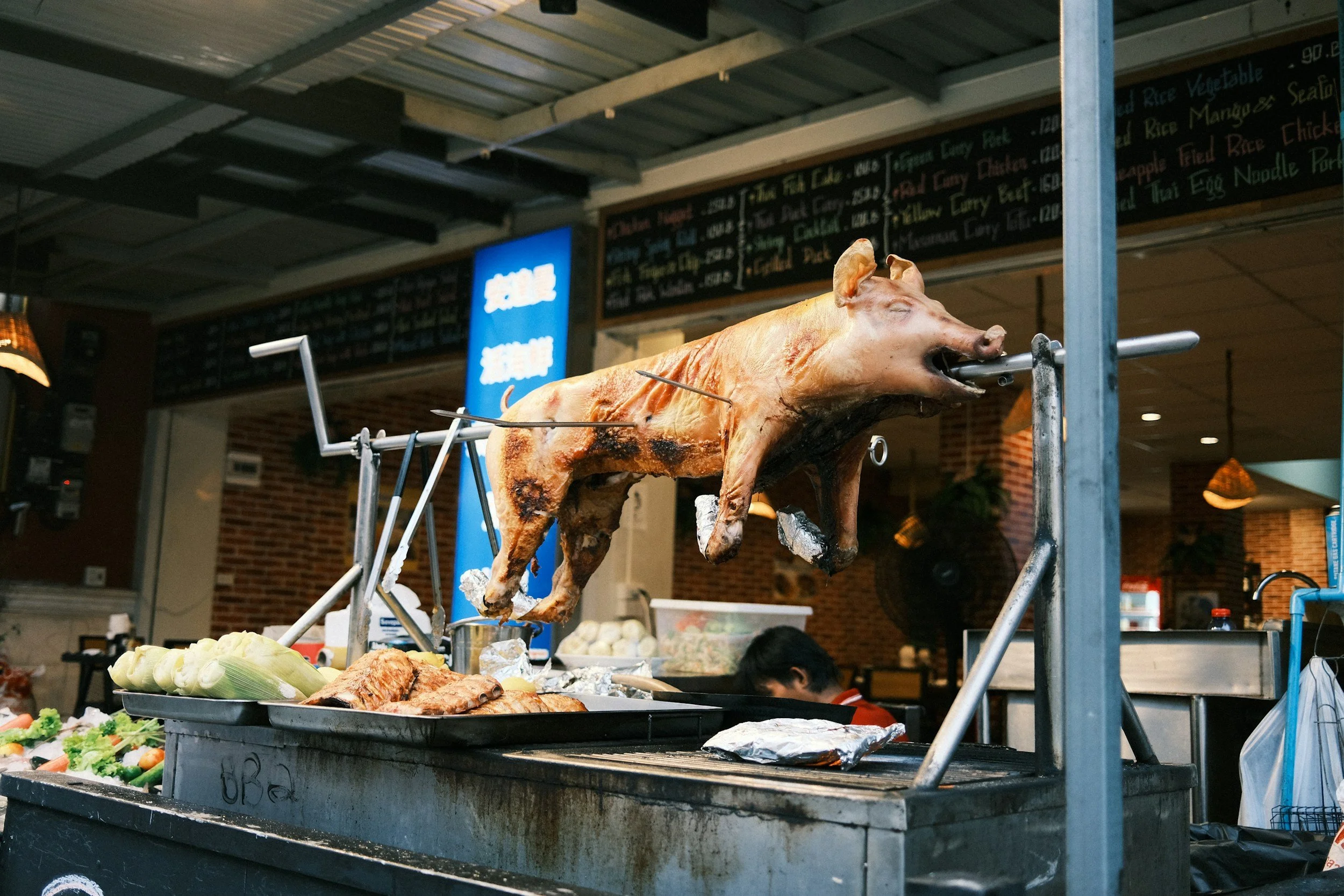 PIG ROAST in the Pavilion/Kitchen