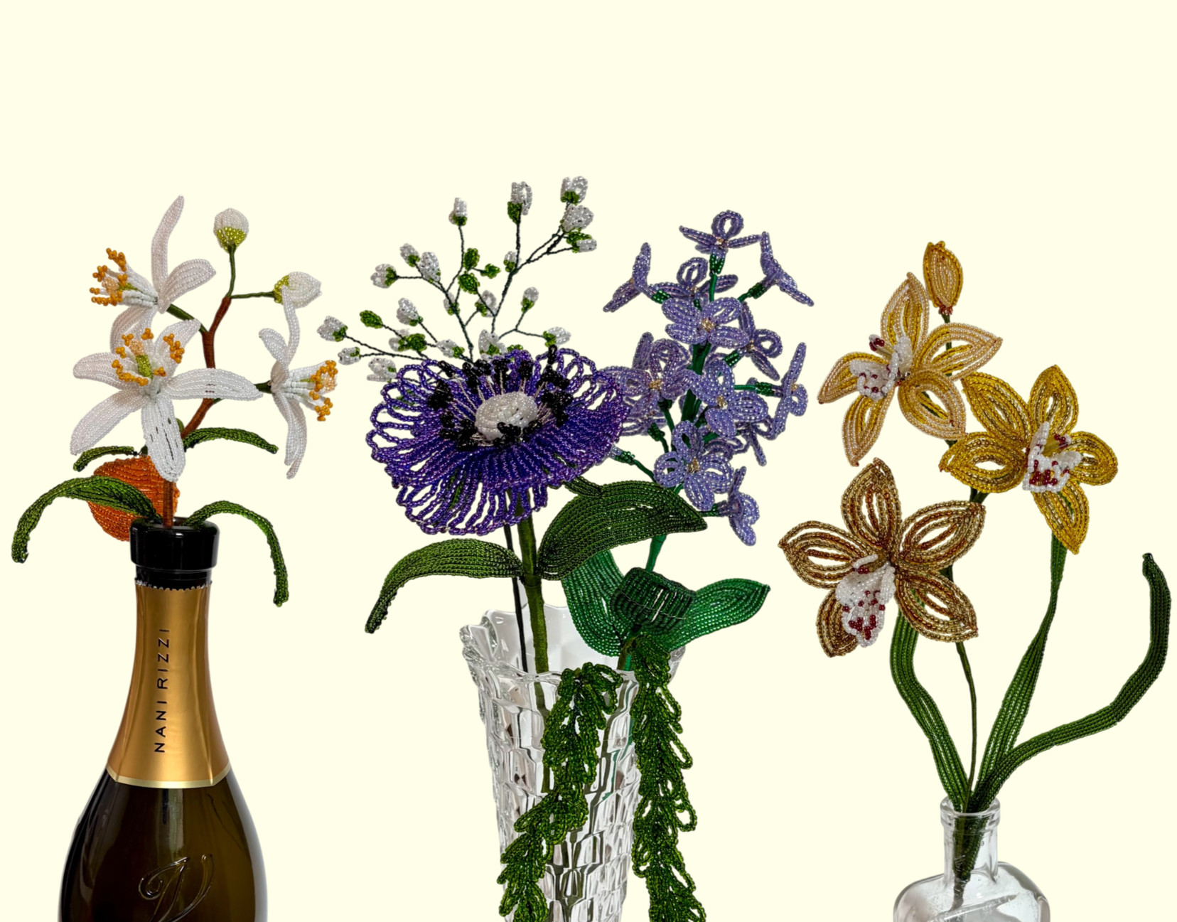 French Beaded Flowers