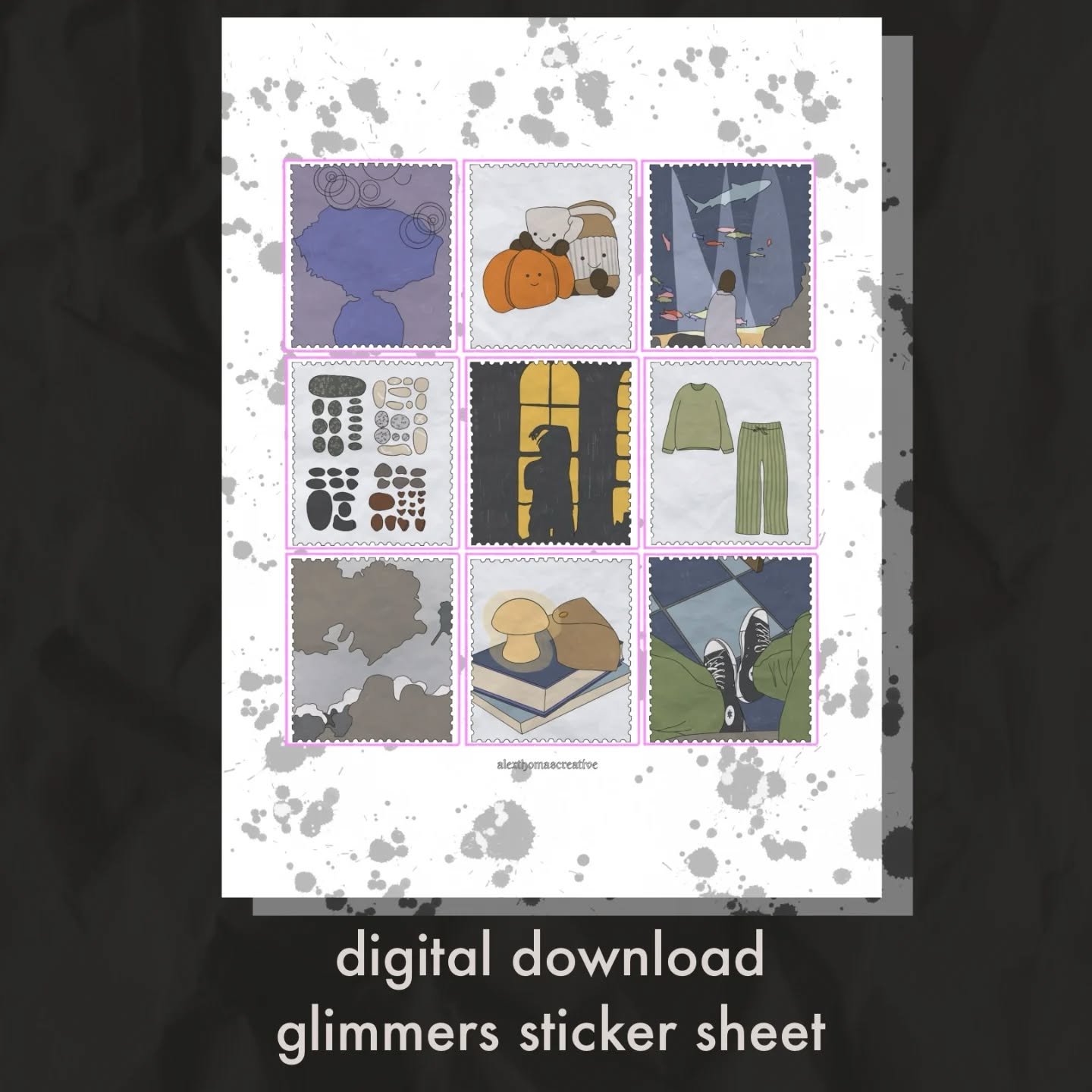 Digital downloads of my most popular and my recent sticker sheets now available internationally on my website :-)
Alexthomascreative.co.uk/store
#illustration #digitalart #queerartist #transartist #autisticartist #supportsmall #supporttransartists