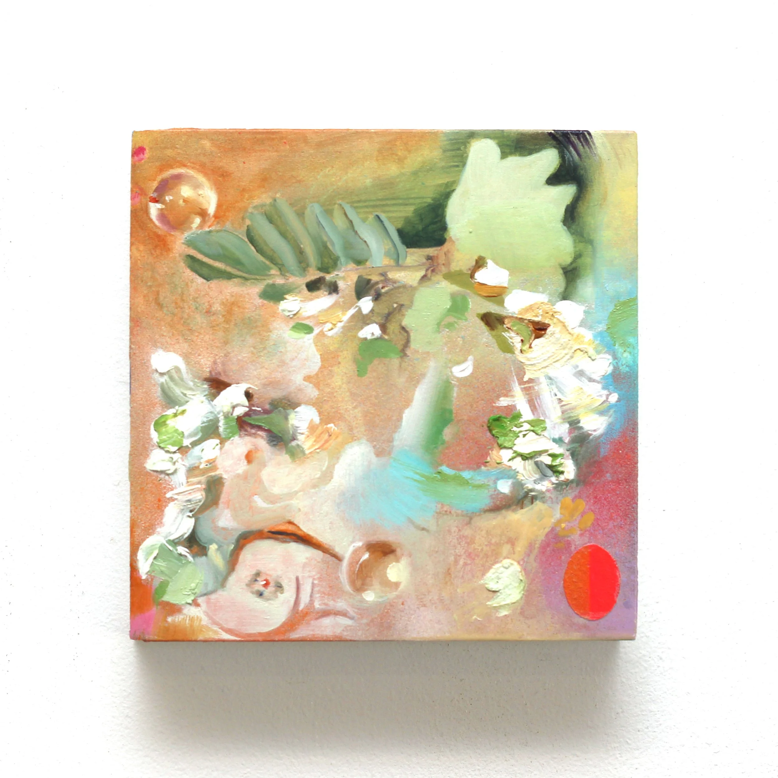 'Acacia blossoms'

Oil, acrylic, spray-paint on panel, 15x15 cm, 2025