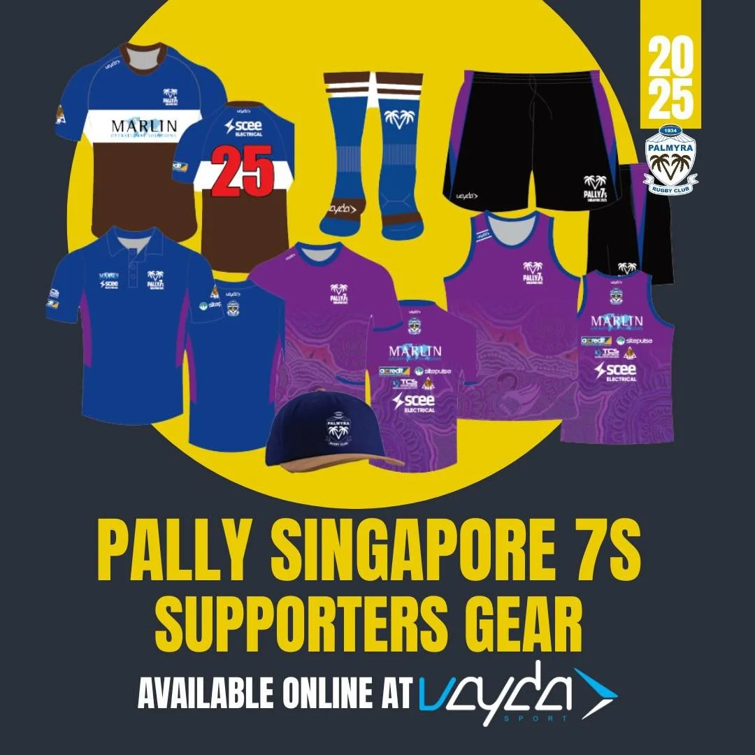 Pally7s Supporters gear Now Available to order
Go to Vayda Sports online portal
https://vaydasport.com/product-category/team-portal/pally-7s-singapore-2025/
Orders must close 5th October 2025
Get in quick!
#PallySingapore7s2025
#palmyrarugbyunion