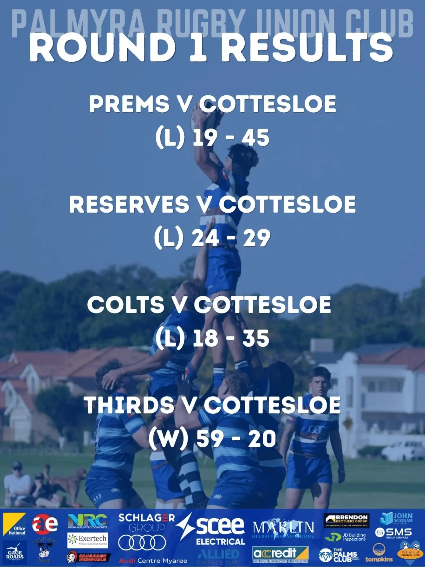 Round 1 wrap up. 🌴

We are back home next week to take on UWA. 

#rock #rugbywa #upthepalms #palmyrarugbyclub