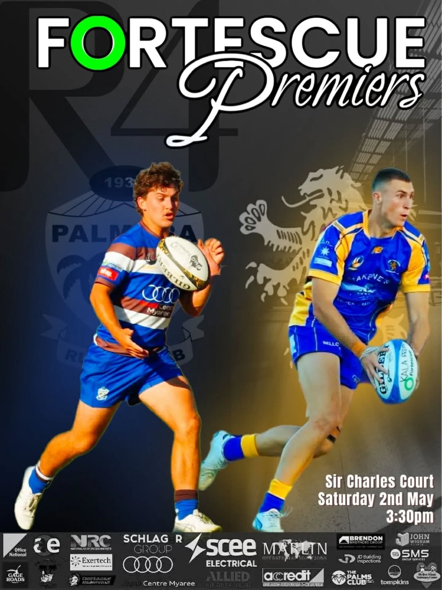 Rounding us off, your Premier Men&rsquo;s side to take on Nedlands at Sir Charles Court Reserve this weekend.

Make sure you get out and support all of our Senior Teams playing away this weekend. 💙🤎

#rock #UpThePalms #PalmyraRugby #rugbywa