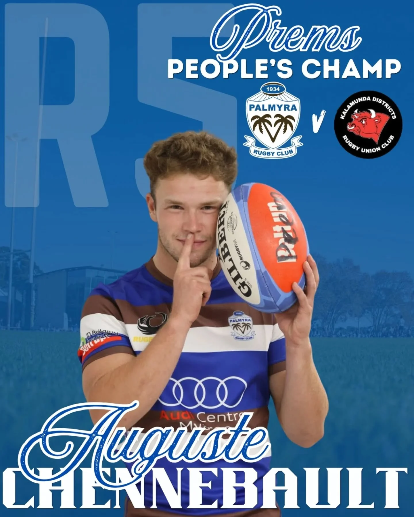 Your Round 5 People&rsquo;s Champs 🏆 

A huge day at home as all Senior teams took it to Kalamunda and defended the Oasis. 

Colts had the bye.

Prems - Auguste Chennebault
Prem Womens - Nesa Tafa (R2)
Reserves - Maoya Nakagawa
Thirds - Josh Baker


