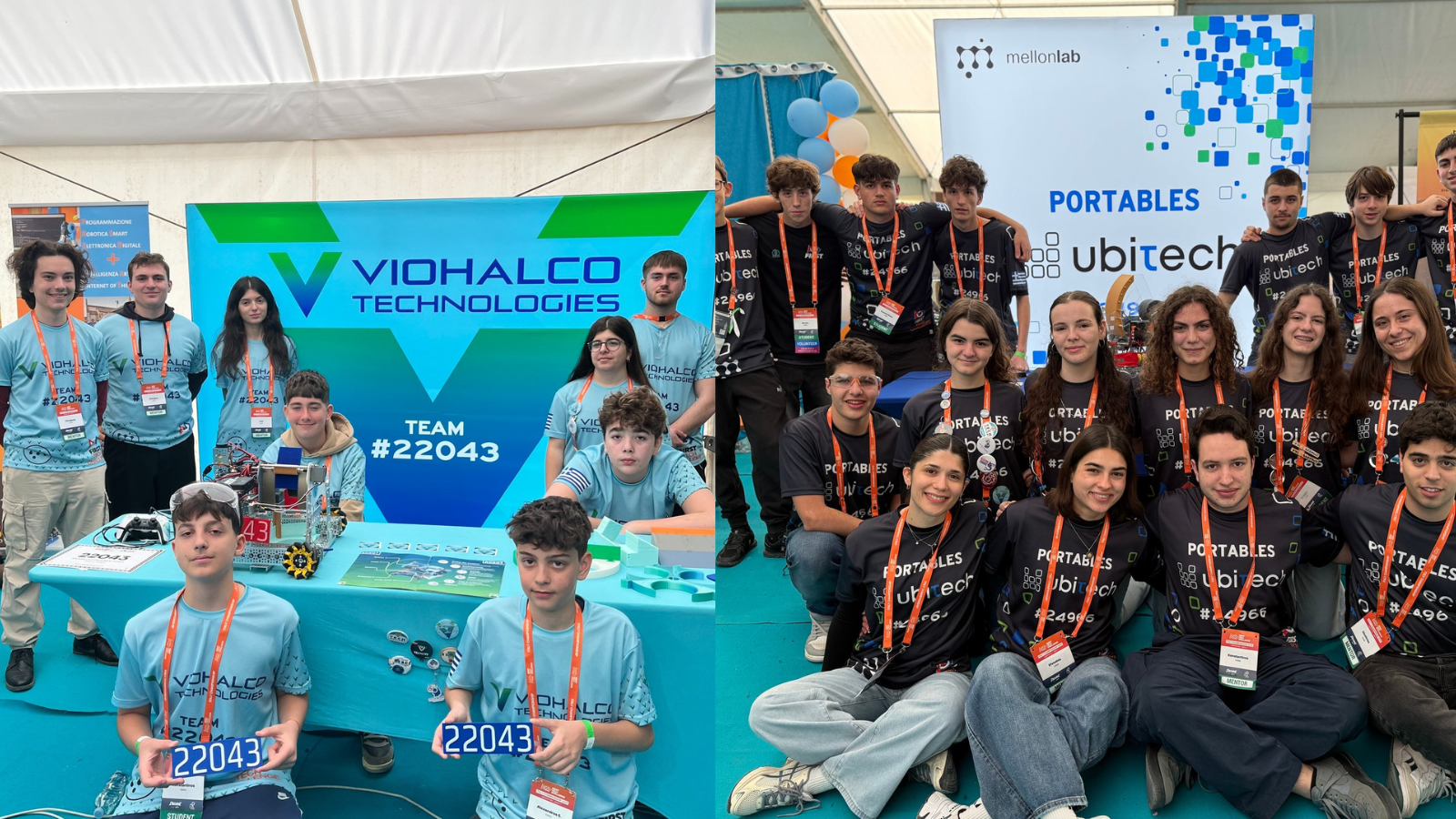 Οι αγωνιστικές ομάδες FTC του MellonLab στο FIRST Tech Challenge Italy Championship 2026