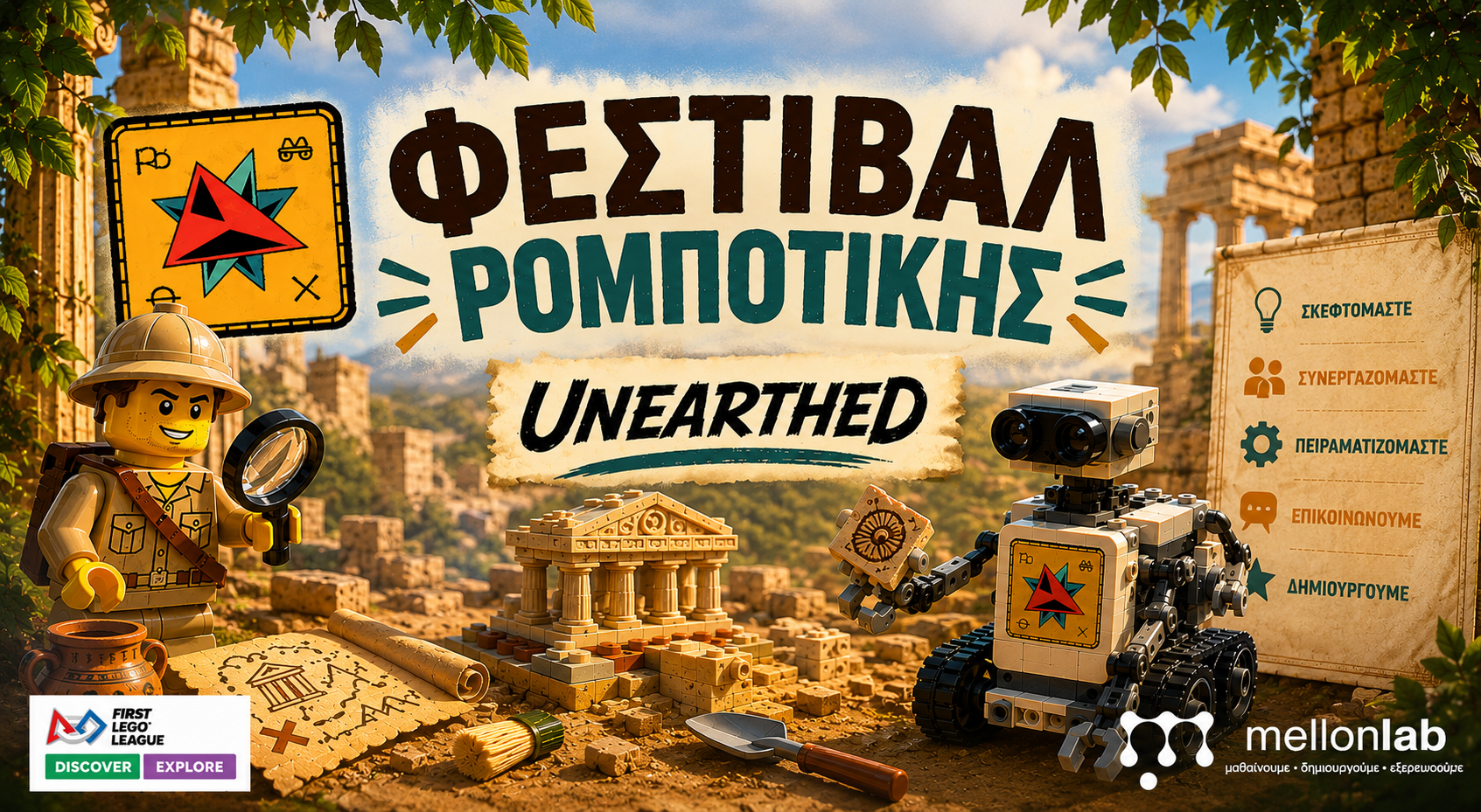 Το MellonLab συμμετείχε στο Φεστιβάλ FIRST LEGO League Discover &amp; Explore 2026 στο Πανεπιστήμιο Δυτικής Αττικής