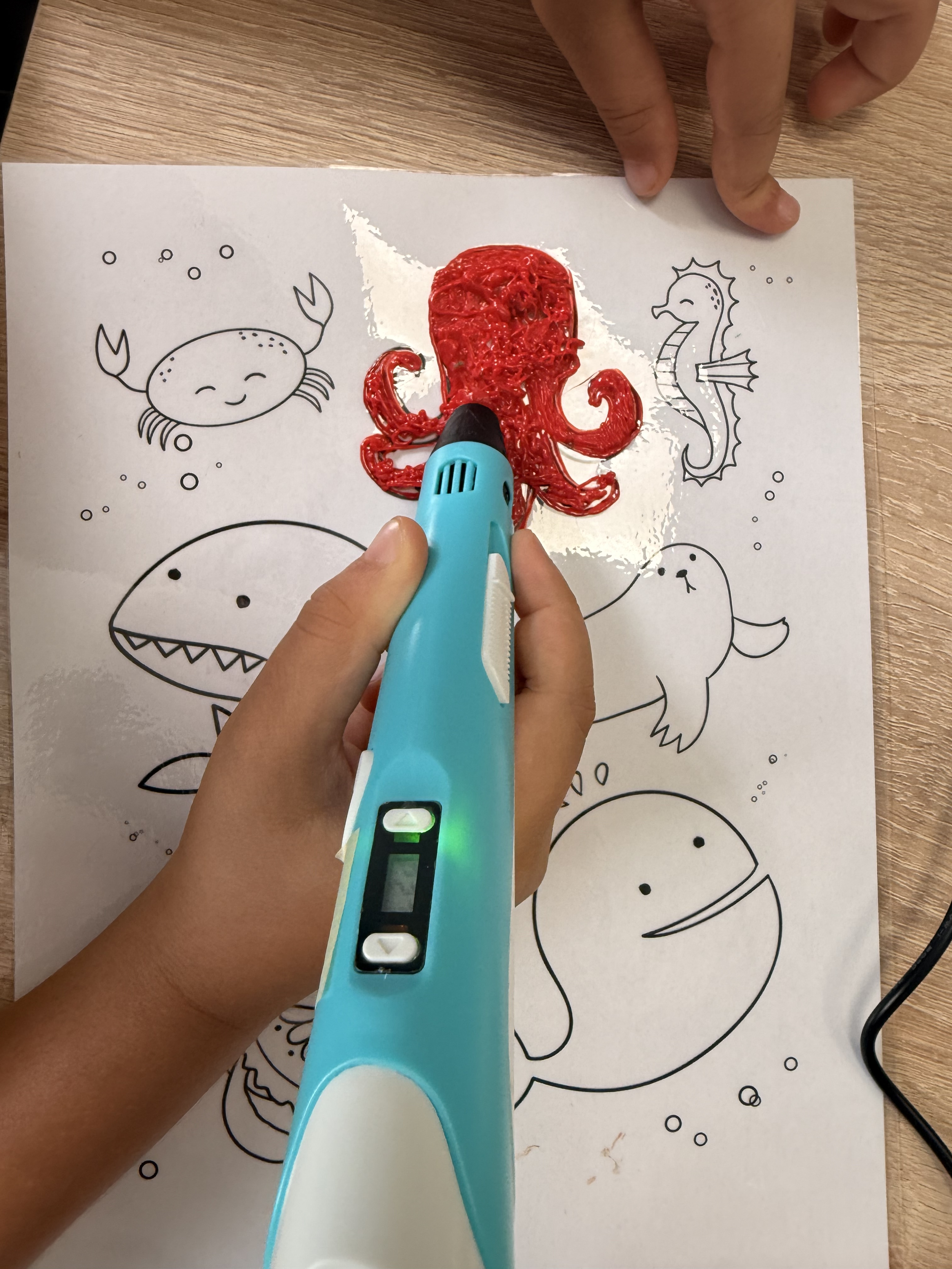 3D Pen δημιουργία θαλάσσιων οργανισμών | MellonLab Summer Camp